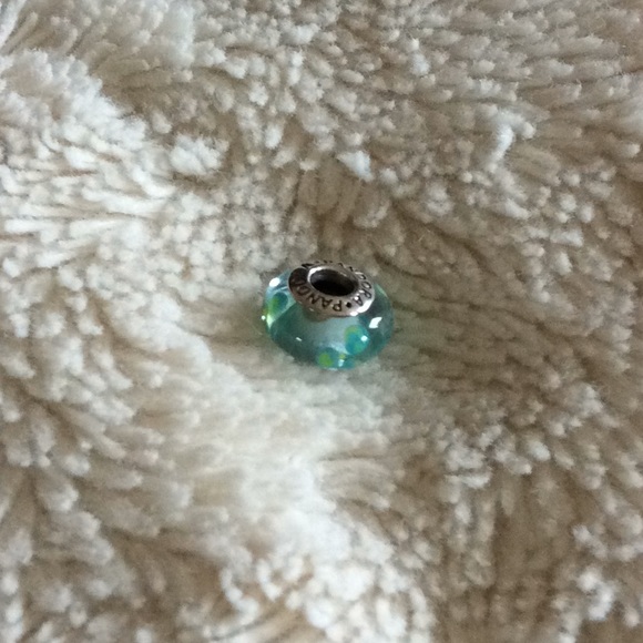 Pandora Glass Murano Charm with Flowers - Picture 8 of 12